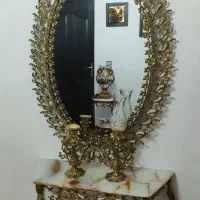 ایینه شمعدان برنز