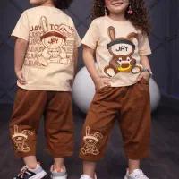 ست تیشرت شلوارک دخترانه و پسرانه