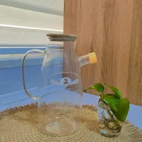 قوری پیرکس درب بامبو|قوری، کتری، قهوه‌ساز دستی|کرج, باغستان|دیوار