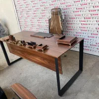 مبلمان اداری سرا پارچه و چرم مشکی میز صندلی|دفتر کار|شیراز, شاهچراغ|دیوار