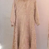 پیراهن  زنانه پشمی گندمی برند آمک|لباس|قم, باغ شازده|دیوار