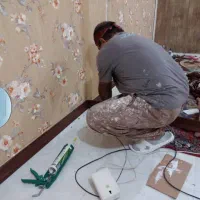 کاغذ دیواری نقاشی ساختمان 25 سال سابقه