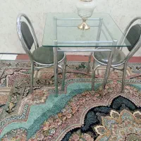 میز غذا خوری استیل 4نفره