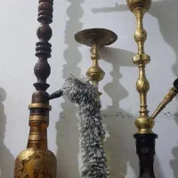 قلیون برنجی و چوبی|کلکسیون و سرگرمی|قدس, شهرقدس|دیوار