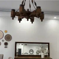 لوستر ۶شاخه چوب راش|لوستر و چراغ آویز|تهران, نصرت|دیوار