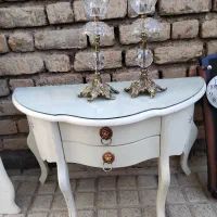 کنسول کشویی آیینه و شعمدان  بدون ساعت|مبلمان خانگی و میز عسلی|زنجان, |دیوار