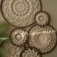 دیوار کوب دستبافت سبک بوهو و مدرن