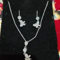 نقره گردنبند و گوشواره|جواهرات|رشت, ولکس|دیوار