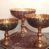 ظروف مسی پذیرایی|صنایع دستی و سایر لوازم تزئینی|قم, سرحوض|دیوار