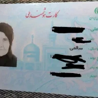 کارت ملی بنام خانم سالمی گم شده