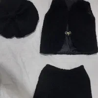 جلیقه و دامن  و کلاه دخترانه