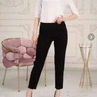 2 عدد شلوار پارچه ای کمربنددار و کتان سفید کمرکش|لباس|شیراز, کوی آزادگان|دیوار