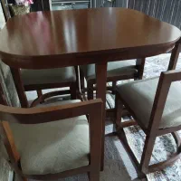 سرویس میز و صندلی ۴ نفره کمجا|میز و صندلی غذاخوری|رشت, بازار|دیوار