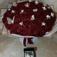 دسته گل باکس گل رز ربانی|گل مصنوعی|اصفهان, شهرک کاوه|دیوار