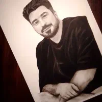 نقاشی سیاه قلم|تابلو، نقاشی، عکس|شهریار, شهریار|دیوار