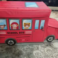 باکس وسایل طرح ماشین و جای خواب بازی کودک