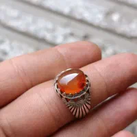 انگشتر عقیق یمنی پرتغالی دستساز