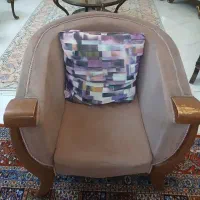 مبل نیم ست چهارنفره کارکرده|مبلمان خانگی و میز عسلی|کرج, شهرک مترو|دیوار