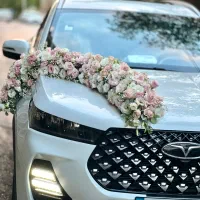 دسته گل عروس و گل آرایی ماشین عروس