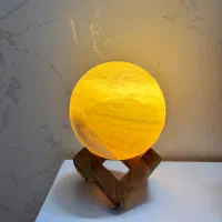 چراغ خواب سنگ نمک طرح ماه