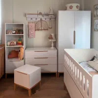 تخت و کمد سیسمونی نوزاد|تخت و صندلی بچه|محمدیه-قزوین, |دیوار