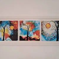 تابلو رنگ روغن ۶۰ × ۱۲۰