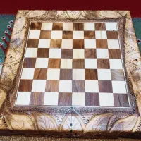 تخته نردمنبت ومعرقکاری شده،چوب گردو|صنایع دستی و سایر لوازم تزئینی|ری, علایین|دیوار