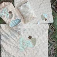 ست پتو( پتو،قنداق فرنگی، بالشت، تشک