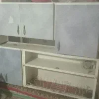 کابینت ۲ دست  ابچکان هود  سینگ  سنگ اپن کابینت تکی|آب‌چکان و نظم‌دهنده ظروف|مشهد, رسالت|دیوار