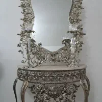 آیینه و شمعدان جنس شامپاژ