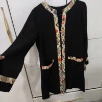 مانتو مشکی طرح سنتی کاملا نو