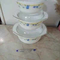 قابلمه پیرکس آرکوپال گل دار|ظروف پخت‌وپز|مشهد, شهید معقول|دیوار