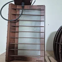 لوستر تک شعله چوبی
