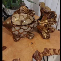 شکلات خوری و میوه خوری فانتزی طلایی