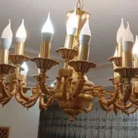 لوستر خراب وقدیمی طلایی