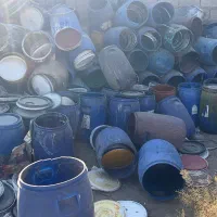 سطل پلاستیکی در دار ۶۰ و ۱۰۰ لیتری