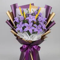 گل های ماندگار مخملی پیپ پاکن