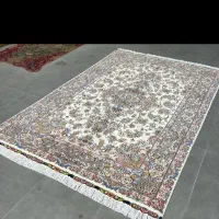 فرش دستباف (بساک) تک ۶ متری گل ابریشم طرح خطیبی|فرش|مشکین‌دشت, |دیوار