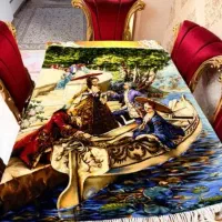 مصالح قالی بافی رو هم دارم شیش دفعه نخ نقشه پشم...