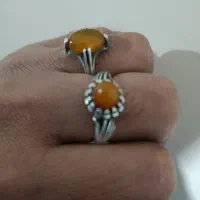 انگشتر نقره دست دلبر