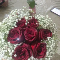 دسته گل طبیعی عروس بادکنک عروس