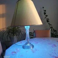 آباژور رو میزی پایه کریستالی|چراغ خواب و آباژور|پردیس, فاز ۱۱|دیوار