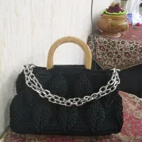 کیف دست بافت با نخ رافیا