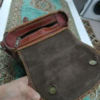 کیف چرم رو دوشی دست دوز|کیف، کفش، کمربند|شیراز, آزادگان|دیوار