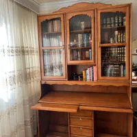 میز تحریر کتابخانه بوفه تمام چوب کاملا سالم و زیبا