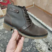 نیم بوت چرم اصل  مدل مونیکا سایز۴۰