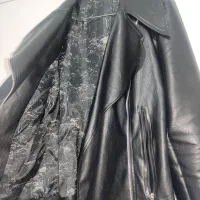 کت مشکی چرم زنانه سایز 40 تا 42|لباس|ایلام, |دیوار