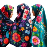 نقاشی و طراحی روی مقنعه