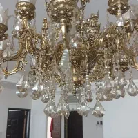 لوستر برنجی ۱۶ شاخه فروشی