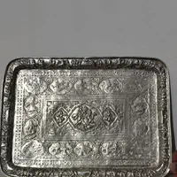 سینی نقره ۵۰۶/۷۰ گرم کلکسیونی|کلکسیون اشیاء عتیقه|تهران, اوین|دیوار